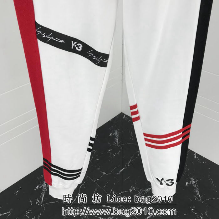 Y-3山本耀司 18秋冬新品系列 簡約三道杠 全棉針織休閒褲 ydi1261